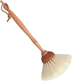 Redecker Goat-Hair Dust Brush with Oiled Pearwood Handle