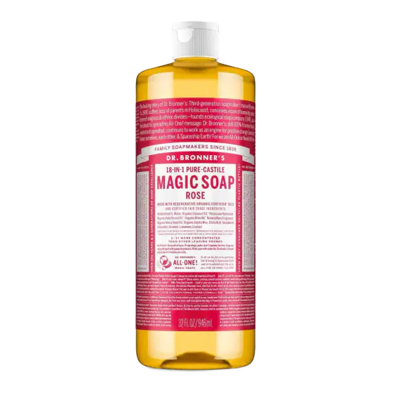 Dr. Bronner's Rose Pure-Castile Liquid Soap