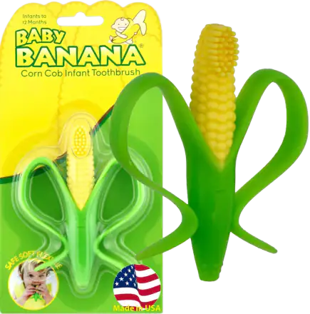 Baby Banana Corn Cob Toothbrush Teether