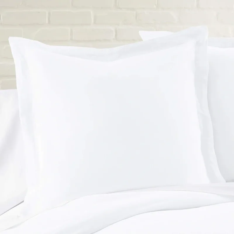 Levtex Home Washed Linen Euro Sham, White 26 x 26