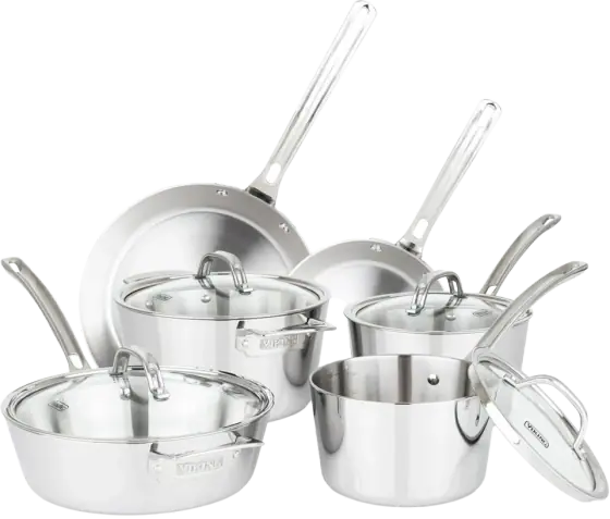 Viking Contemporary 3-Ply 10-Piece Cookware Set