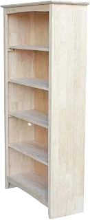 International Concepts 60-Inch Unfinished Solid Wood Bookcase