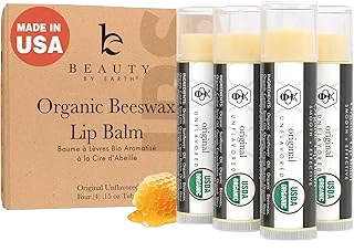 Beauty by Earth Organic Unflavored Lip Balm