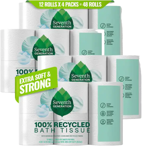 Seventh Generation 100% Recycled Toilet Paper, 2-Ply