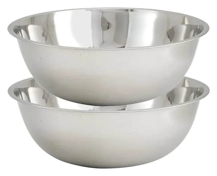 TigerChef 30-Quart Stainless Steel Mixing Bowls (2-Pack)