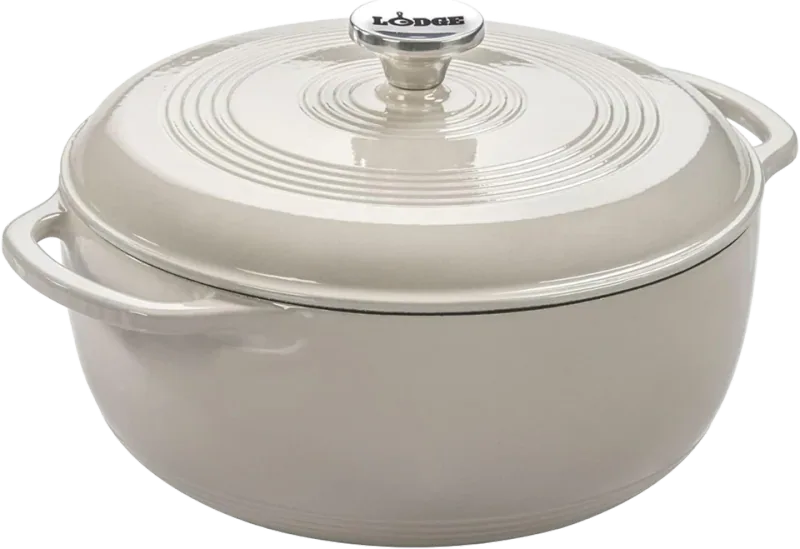 Lodge Essential Enamel Cast Iron Dutch Oven, 6 Qt