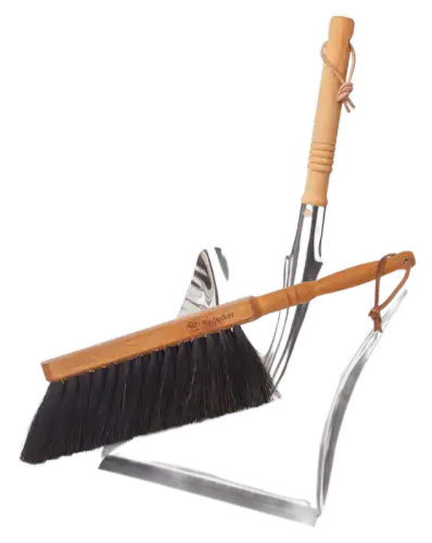 Redecker Horsehair Hand Brush and Dust Pan Set