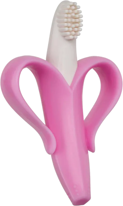 Baby Banana Pink Teether-Toothbrush