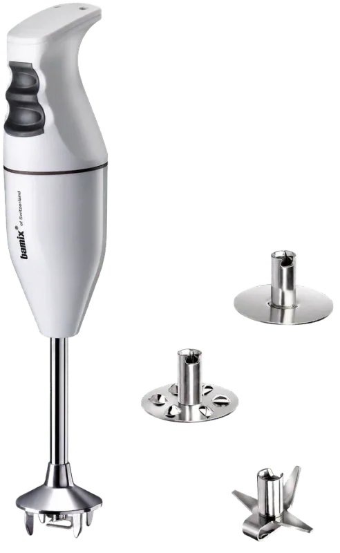 bamix Classic 150W Immersion Blender with 3 Stainless Attachments