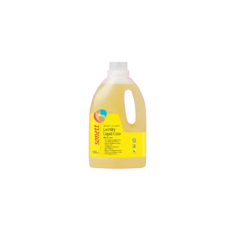 Sonett Color Laundry Liquid, Mint and Lemon, 50 Fluid Ounces