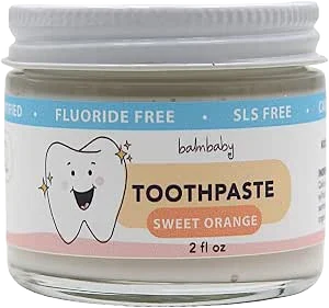 BALM! Baby Sweet Orange Toothpaste, Glass Jar