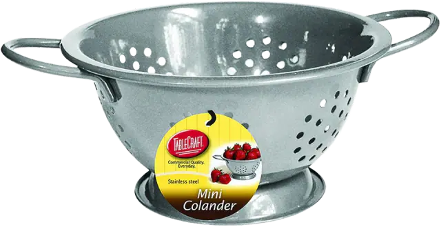TableCraft Mini Stainless Steel Colander (24 oz)
