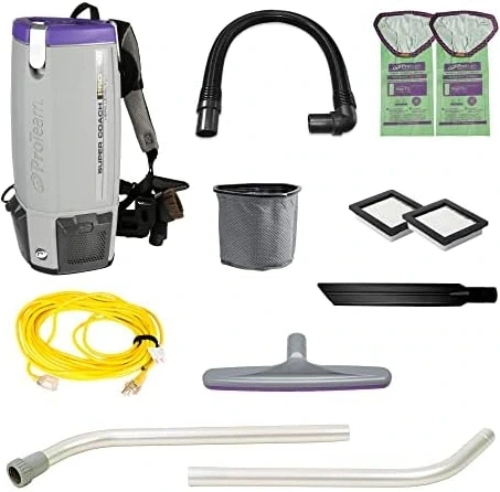 ProTeam Super Coach Pro 10 Backpack Vacuum, 107304