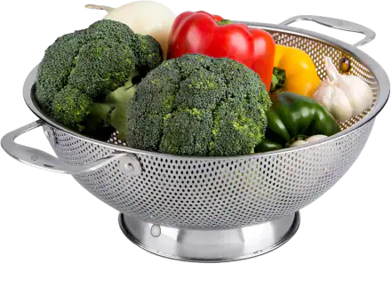 LiveFresh 5-Quart Micro-Perforated Stainless Steel Colander