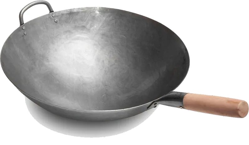 Craft Wok 16-Inch Hand-Hammered Carbon Steel Pow Wok — Round Bottom