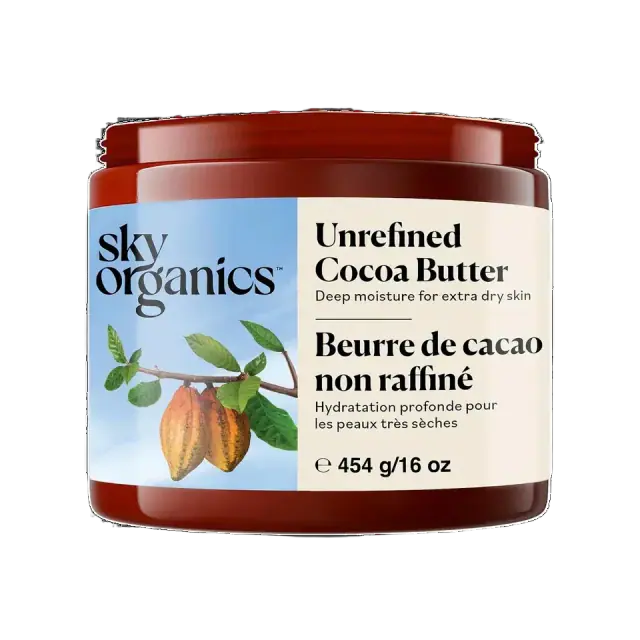 Sky Organics Raw Cocoa Butter for Body, unrefined