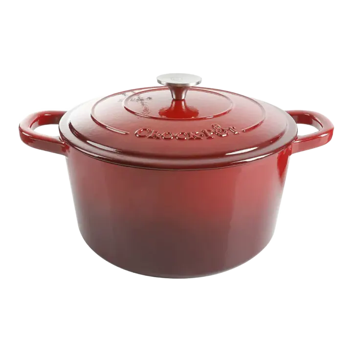 Crock-Pot Artisan 5-Qt Enameled Cast Iron Dutch Oven — Red