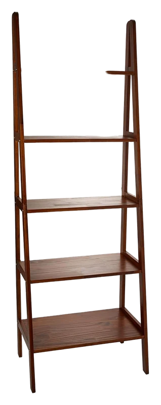 Casual Home 100% Solid Wood 5-Shelf Ladder Bookcase