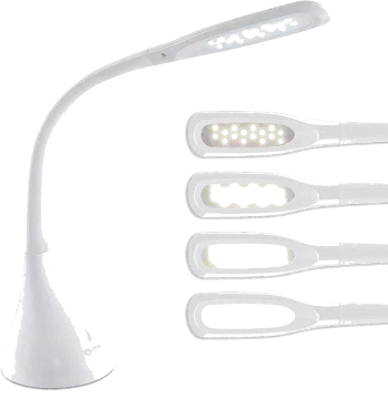 OttLite Creative Curves LED Desk Lamp, White