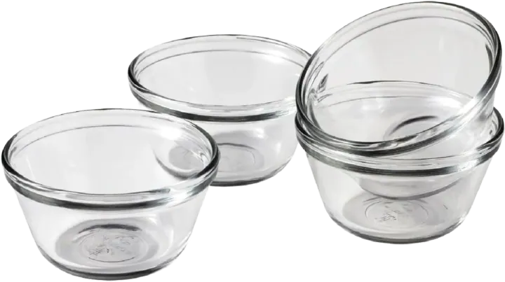 Anchor Hocking Glass Custard Cups (Set of 4)
