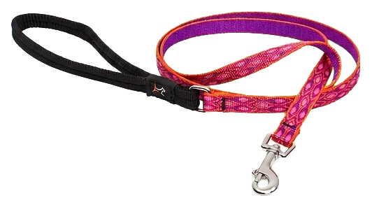 LupinePet Alpen Glow Padded-Handle Leash, 1/2 in x 4 ft