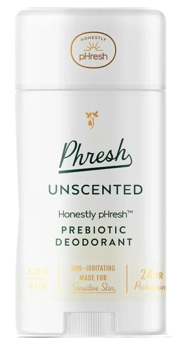 Honestly pHresh Unscented Prebiotic Deodorant