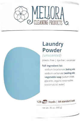 Meliora Cleaning Products Laundry Powder, Unscented