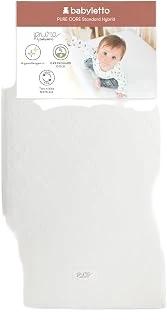 Babyletto Pure Core Crib Mattress with Hybrid Quilted Waterproof Cover, 2-Stage
