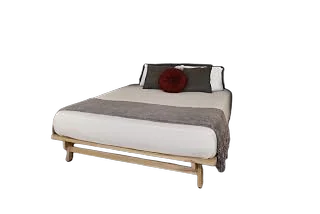 KD Frames Ekko Solid Wood Platform Bed — Queen