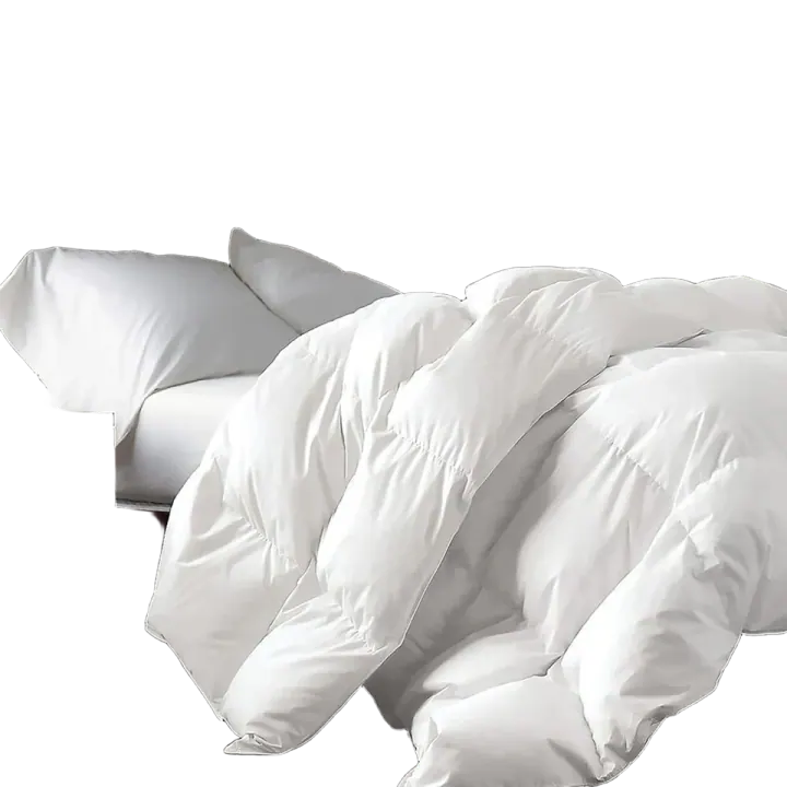 Goose Down Fiber Comforter, King, Cotton Cover