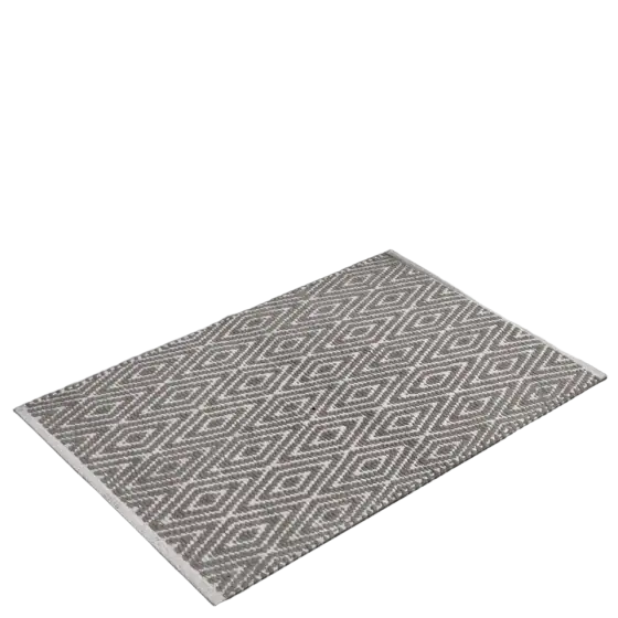 100% Cotton Diamond Rug, Fully Reversible