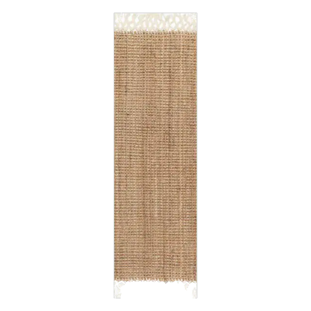 nuLOOM Raleigh Jute Tasseled Runner Rug
