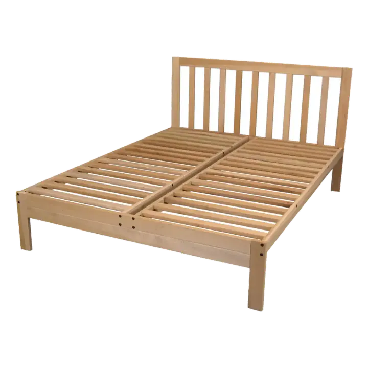 Charleston Full Platform Bed, Unfinished Tulip Poplar