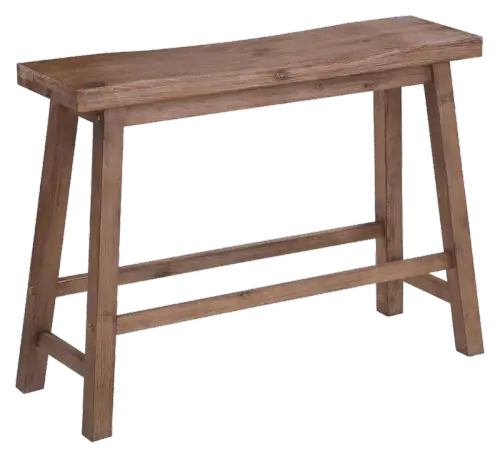 Boraam Sonoma 24-Inch Saddle Bench — Barnwood, Model 75025