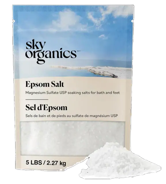 Sky Organics Unscented Epsom Salt, 5 lb