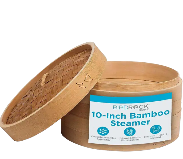 BirdRock Home Bamboo Steamer (10-inch)