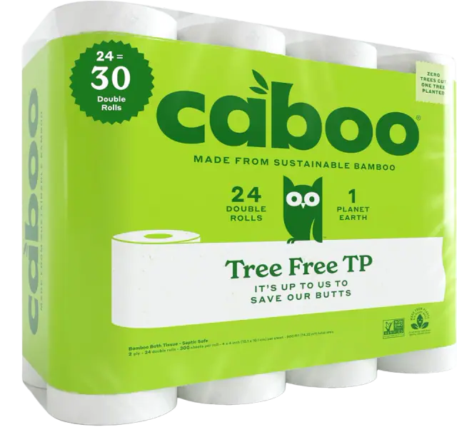 Caboo Tree-Free Bamboo Toilet Paper, Septic Safe