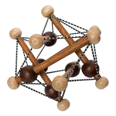 Manhattan Toy Artful Skwish Wooden Rattle