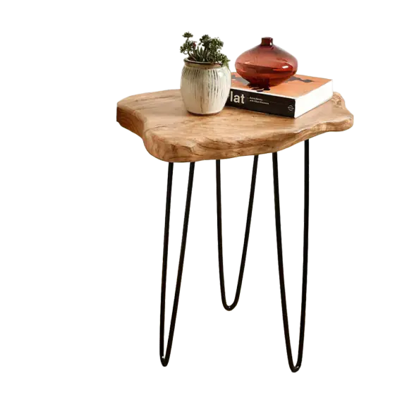 WELLAND Live Edge Reclaimed Cedar End Table
