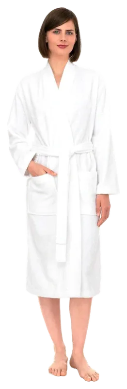 TowelSelections Women's Cotton Terry Kimono Bathrobe
