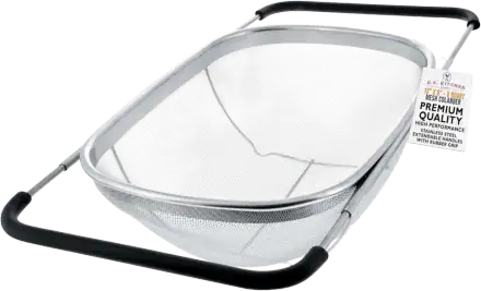 U.S. Kitchen Supply 6-Quart Over-Sink Stainless Steel Colander