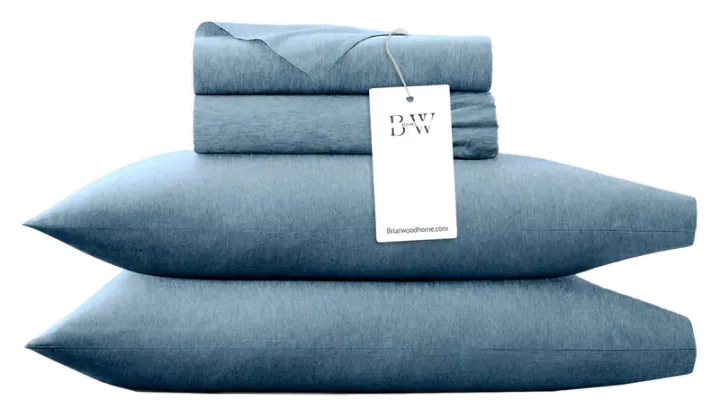 Briarwood Home Heather Knit Jersey Organic Cotton Sheet Set