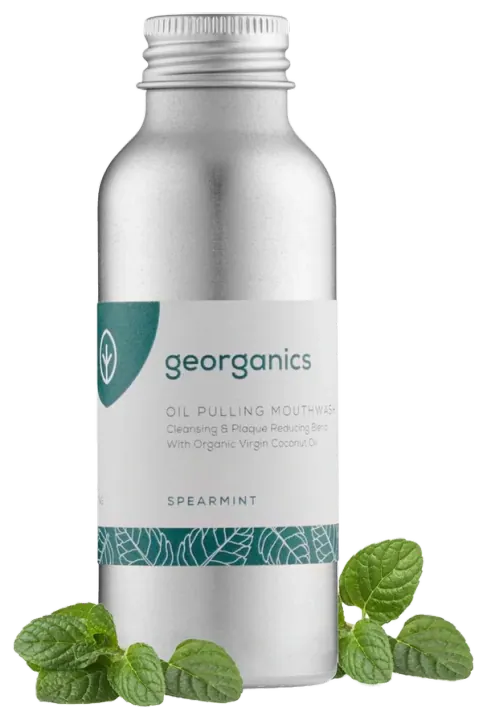 Georganics Spearmint Oil Pulling Mouthwash, 100 ml