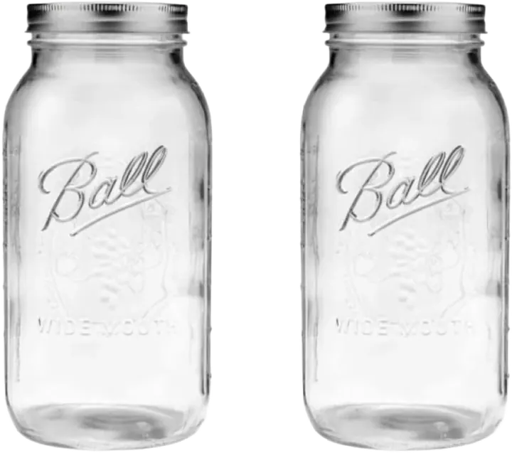 Ball 64 oz Wide Mouth Jars, Set of 2
