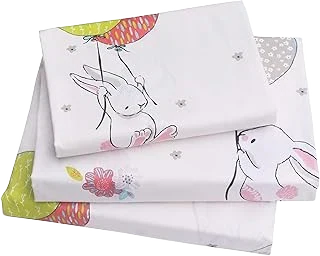 J-pinno Cotton Twin Sheets — Rabbit