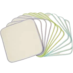 OsoCozy Organic Flannel Cloth Baby Wipes (15-Pack)