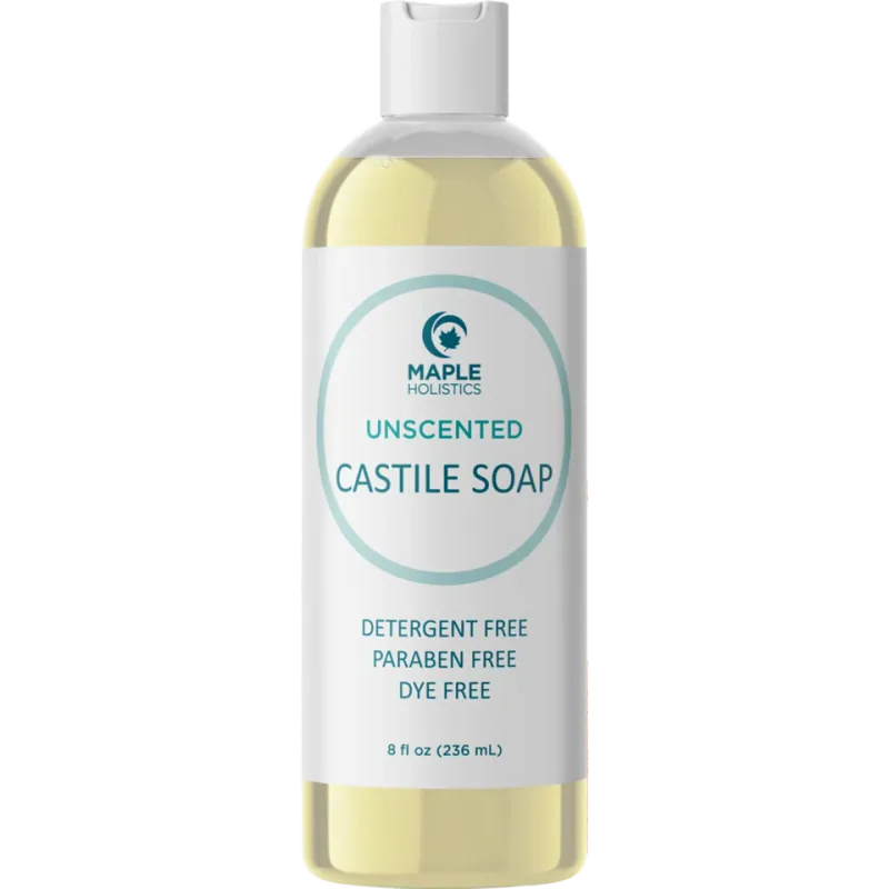 Maple Holistics Unscented Liquid Castile Soap (Face & Body)