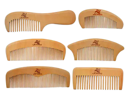 Xuanli S021 Peach-Wood Comb Collection — 8 Pieces