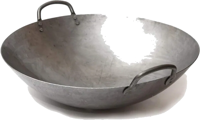 Craft Wok 16-Inch Hand-Hammered Carbon Steel Canton Wok — Round Bottom