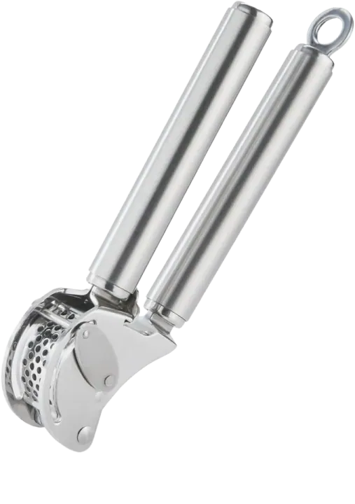 Rösle Stainless Steel Garlic & Ginger Press with Scraper